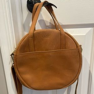 Sseko Crossbody Circle Bag In Caramel